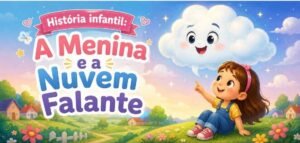 História infantil: A Menina e a Nuvem Falante para alfabetização página 1